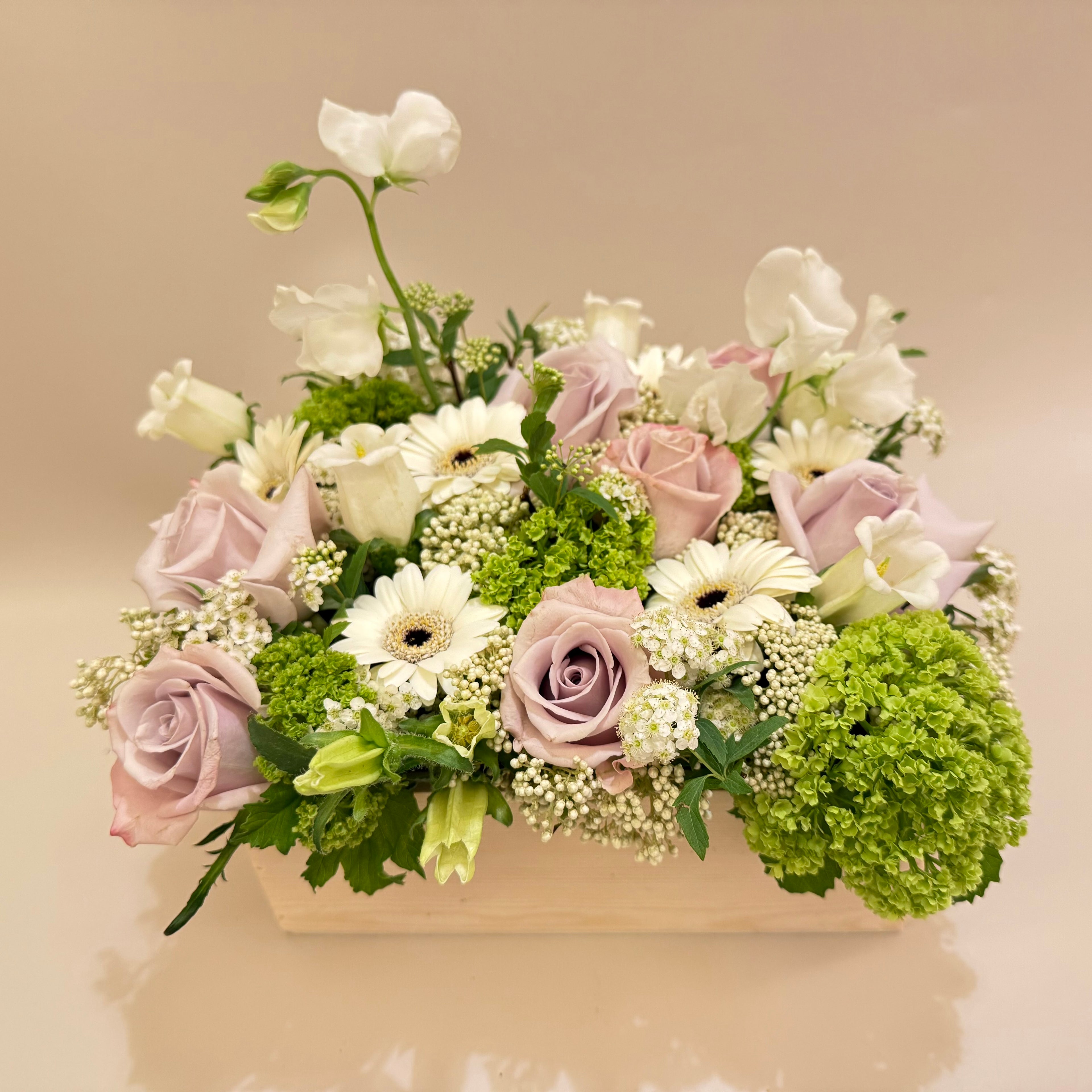 木質盒子花禮 15cm X 20cm wooden box floral gift